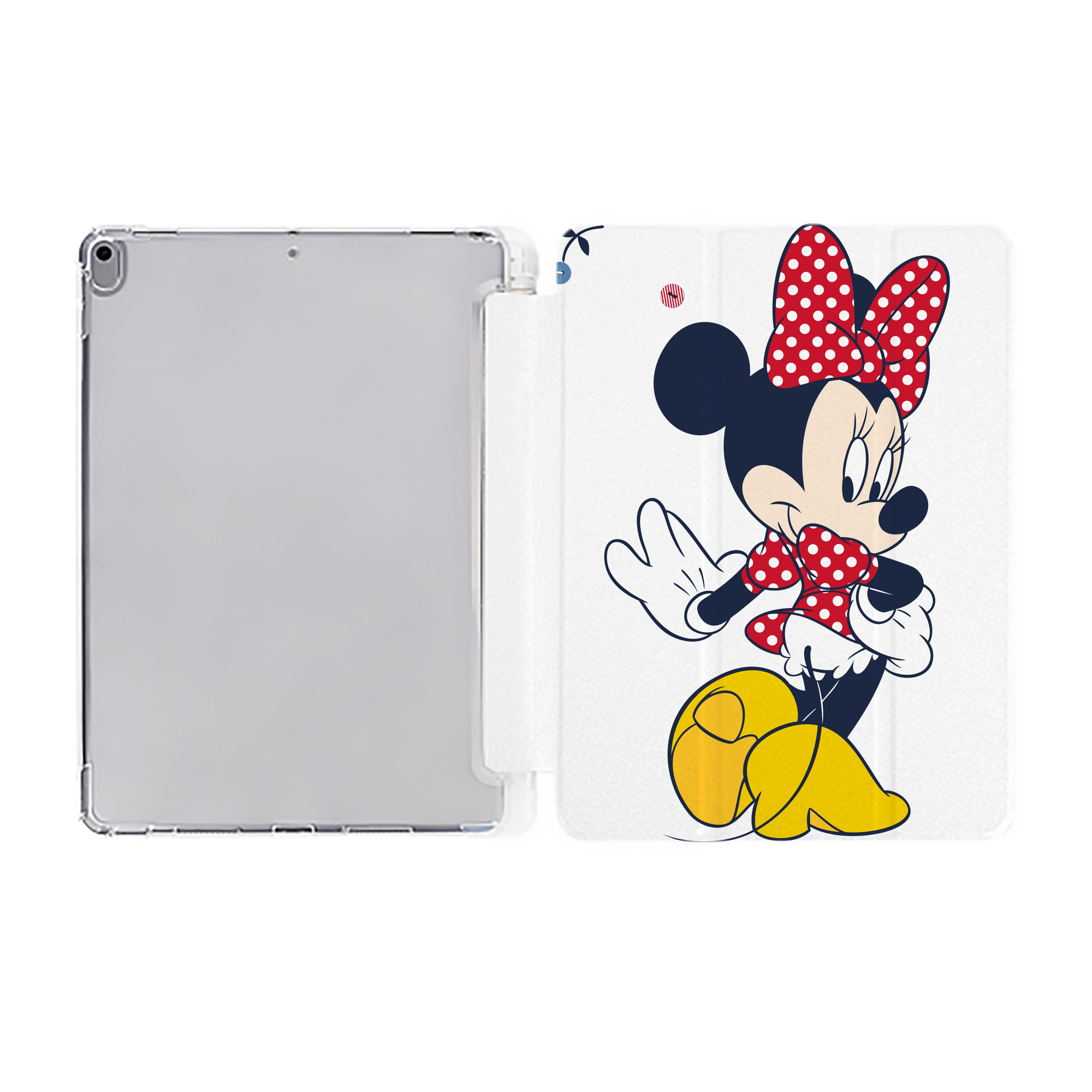 （画像用） ミッキーマウス Mickey Mouse IPad ケース ペン収納付き 三つ折りスタンド PUレザー×シリコン 対応機種9.5/10.5/10.9インチ